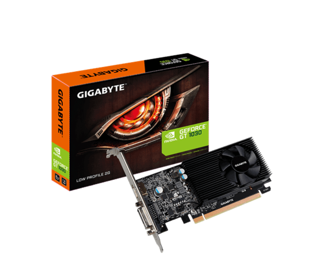 כרטיס מסך Gigabyte GT 1030 2GB DDR5 DVI HDMI Low Profile