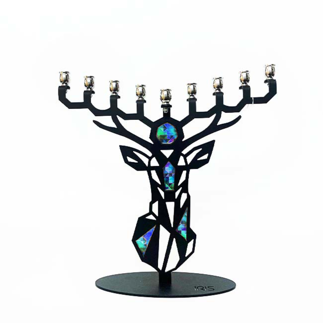 Blue-Black Hanukkah Lamp