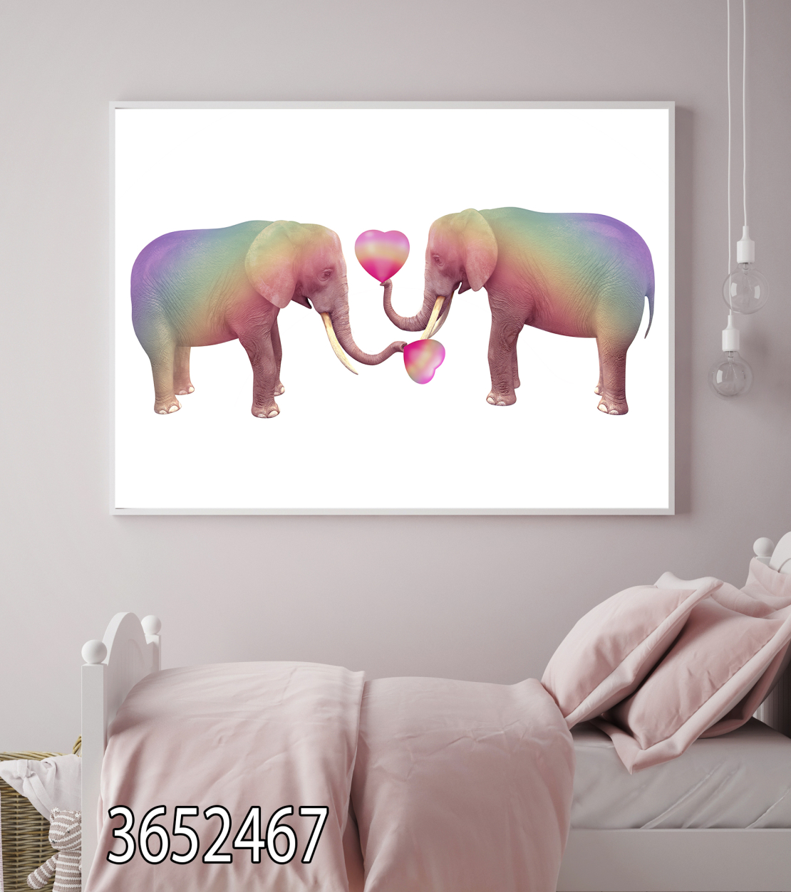 תמונה מקורית לחדר ילדות-פילים מאהובים-דגם 3652467