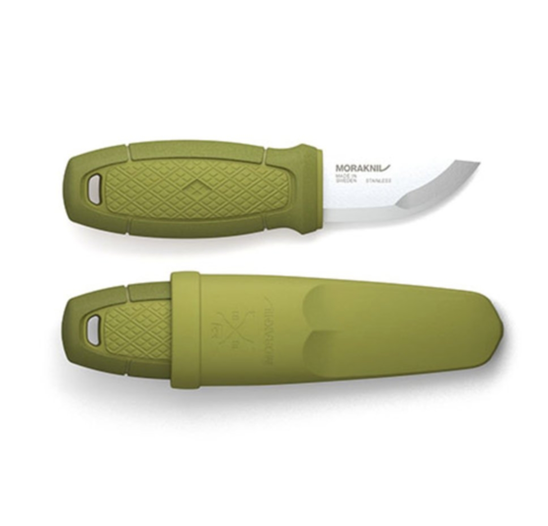 סכין קטנה מורה-קניב אלדריס עם נדן קשיח-ירוק-MORAKNIV ELDRIS