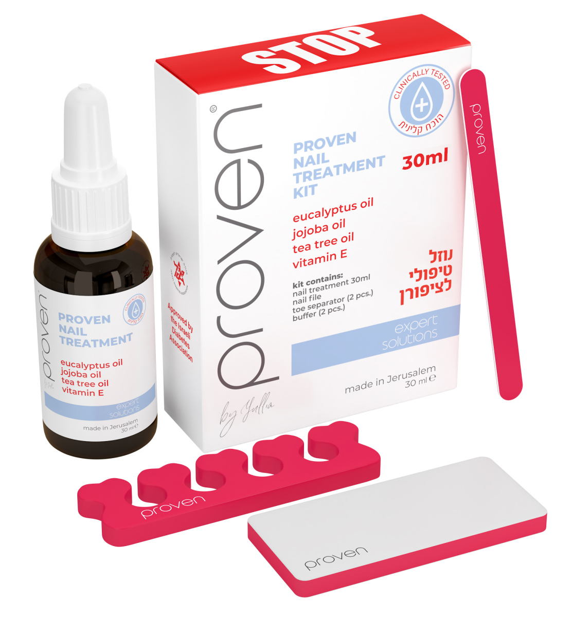 Active Nail Solution PROVEN by yullia - Nail Fungus Treatment Kit - 30 ml