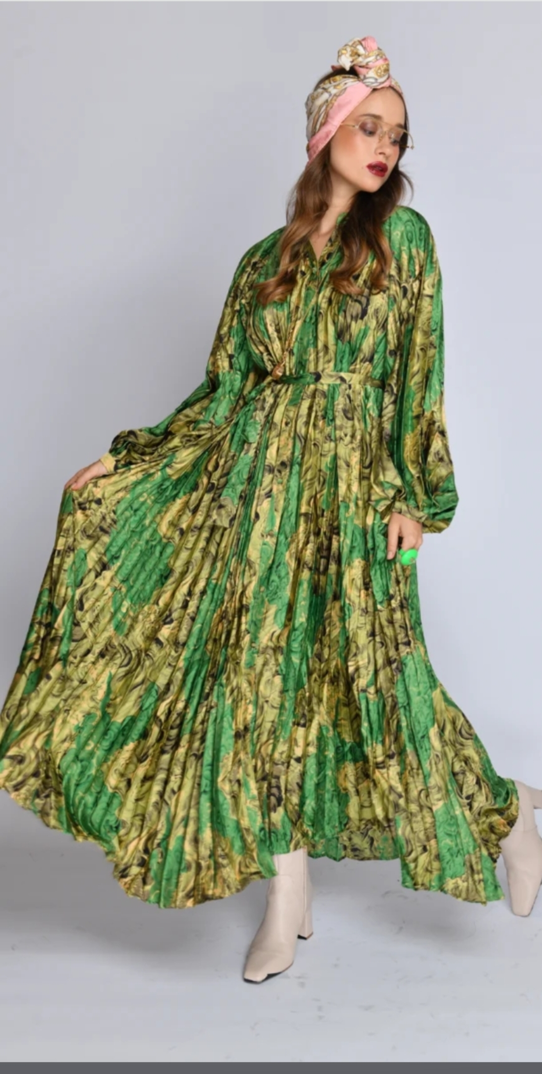 שמלת רמה ירוקה