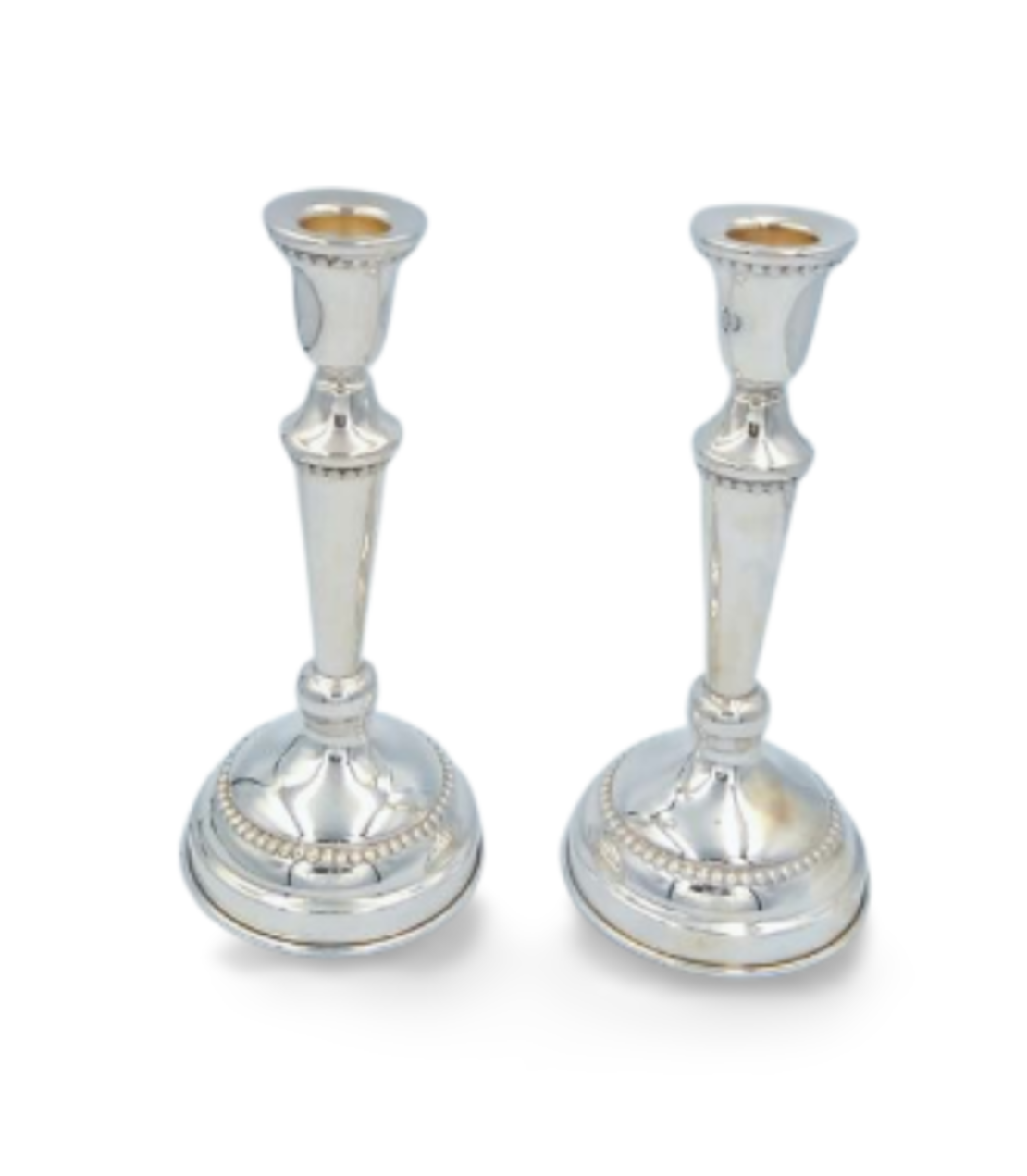 pure silver traditional candlesticks