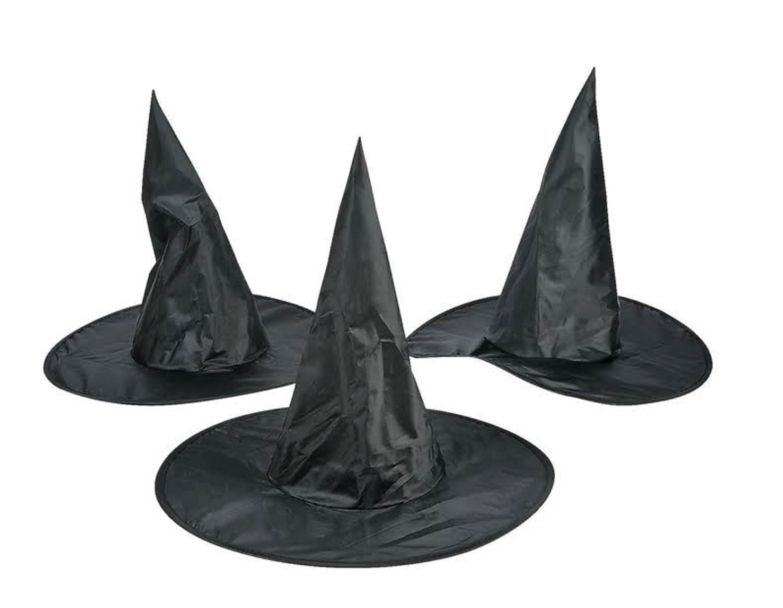 כובע מכשפה בד 44 סמ גובה