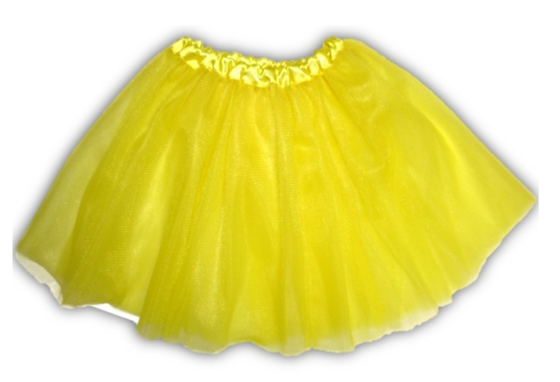 חצאית מלמלה טוטו 45 סמ צהובה