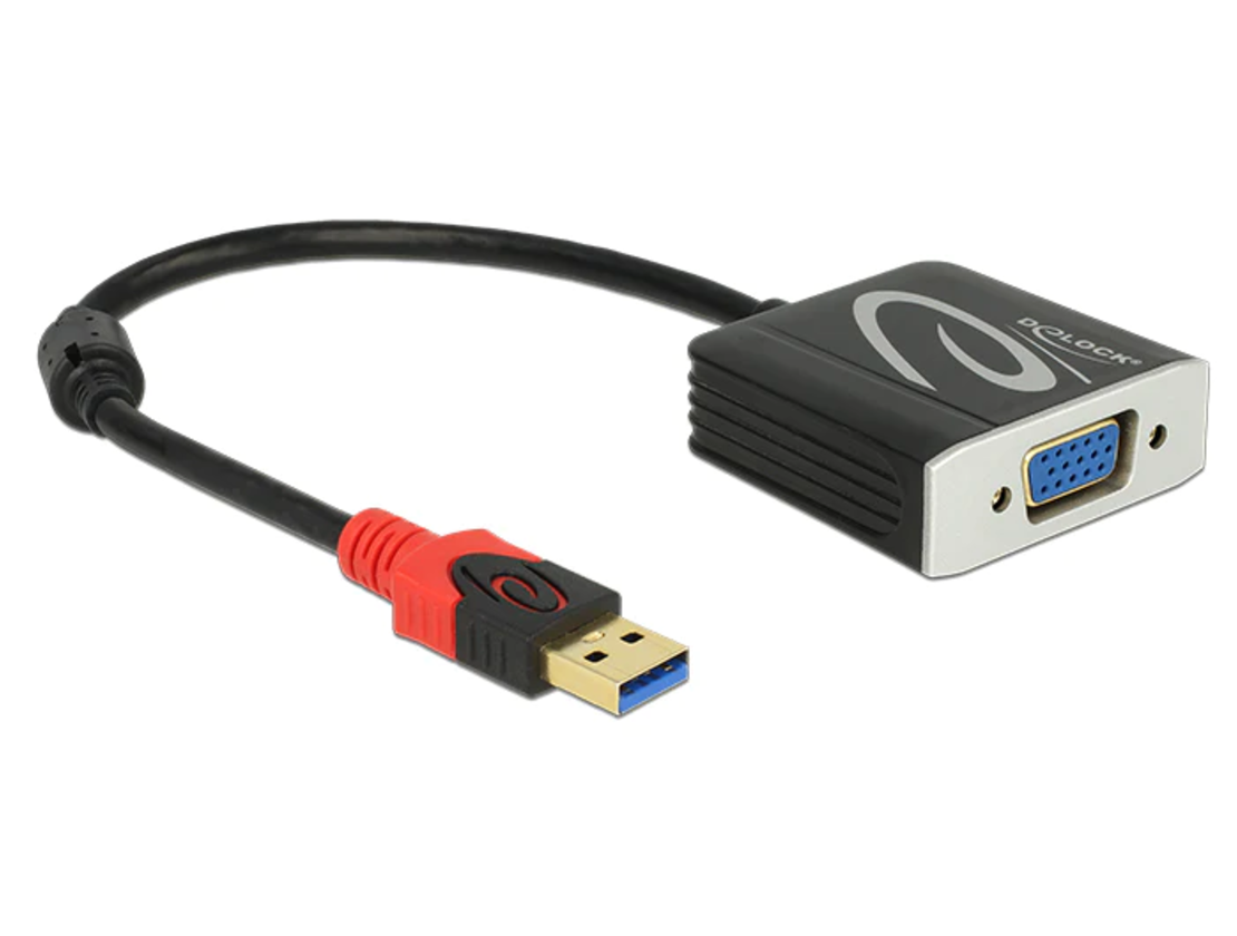 מתאם USB 3.0 זכר ל- יציאת VGA נקבה