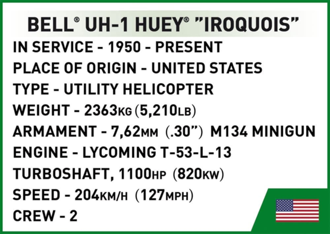 מסוק בל אירוקווי BELL HU-1 Huey