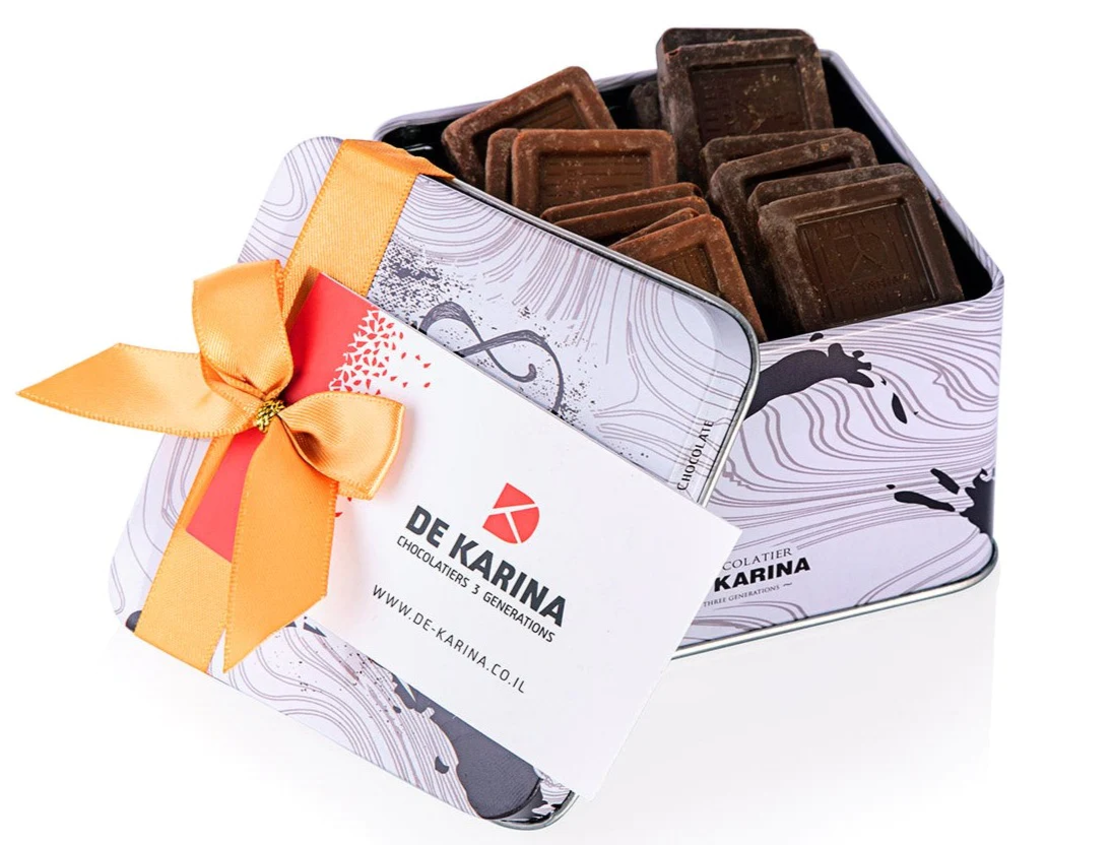 דה קרינה - מיקס 2 סוגים של ריבועי שוקולד - סולו לבן | חלבי | בד״ץ