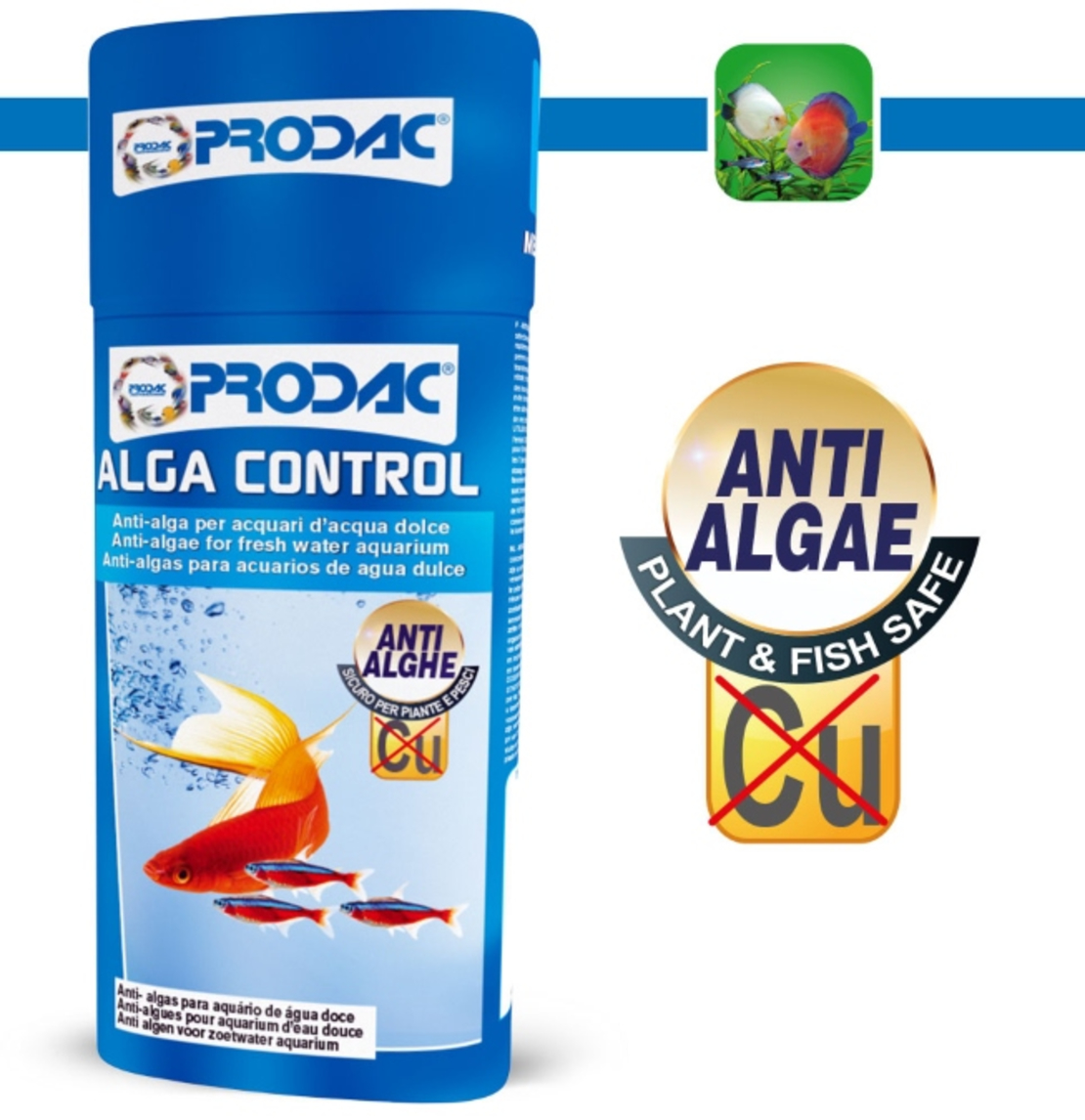 Prodac Alga Control 250 ml | אלגה קונטרול פרודק לחיסול אצה ירוקה