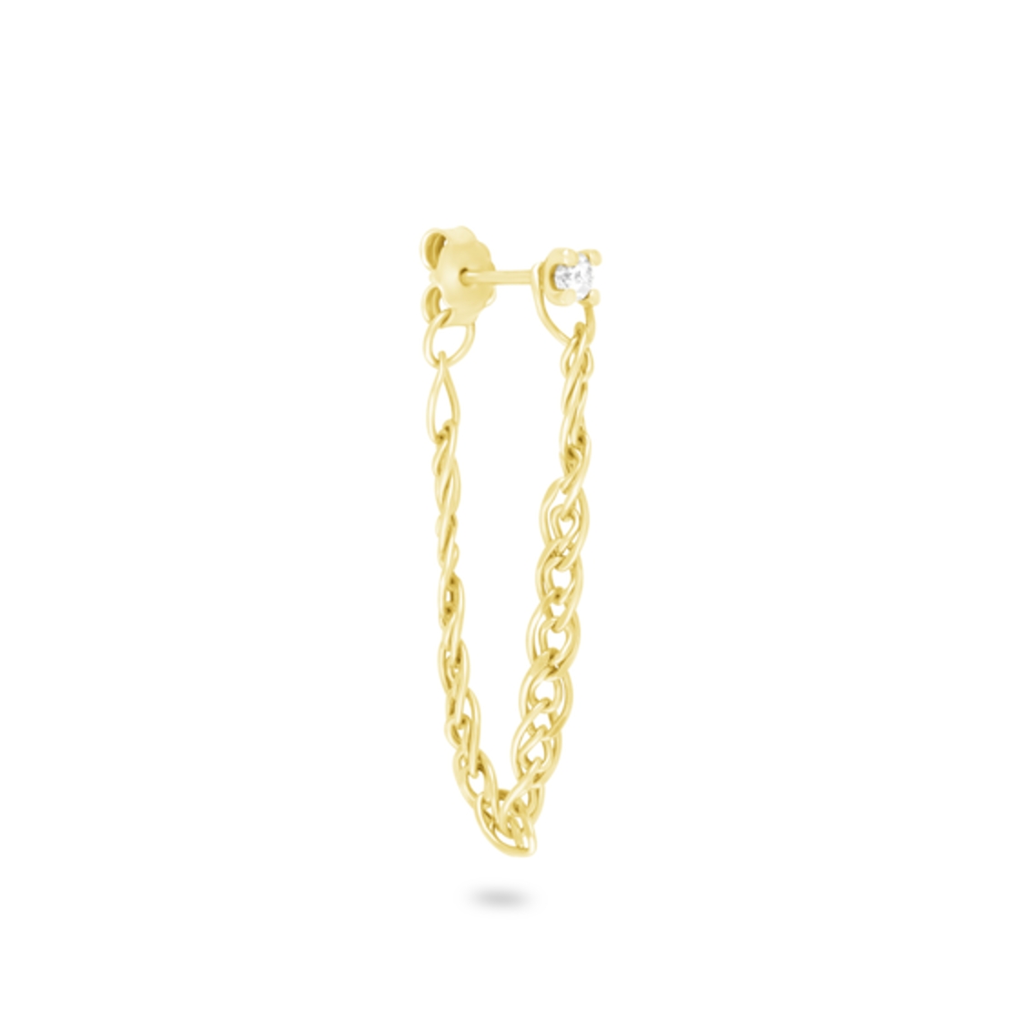 Lee-Tal | Gold Earring with Diamond
