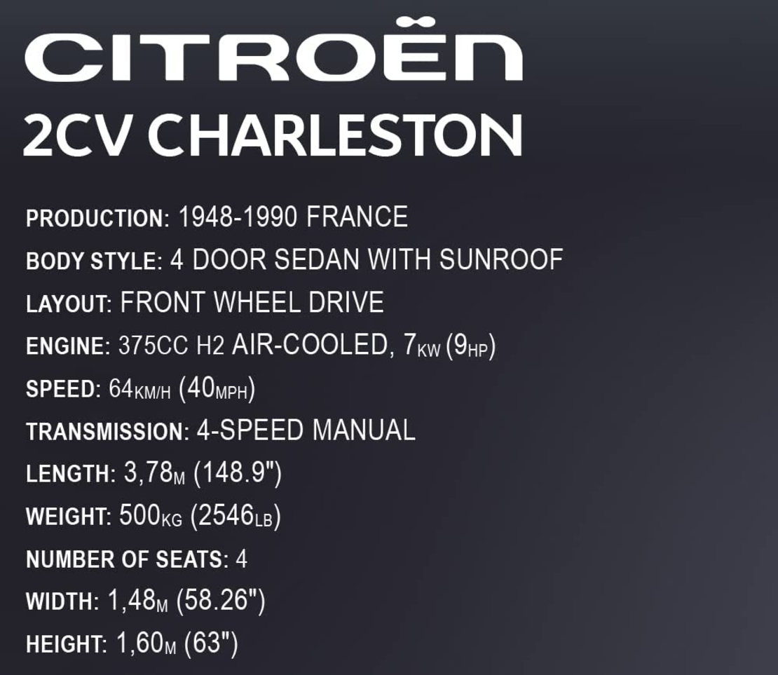 סיטרואן דה-שבו 2CV צ'רלסטון (1:12) - מהדורה מוגבלת