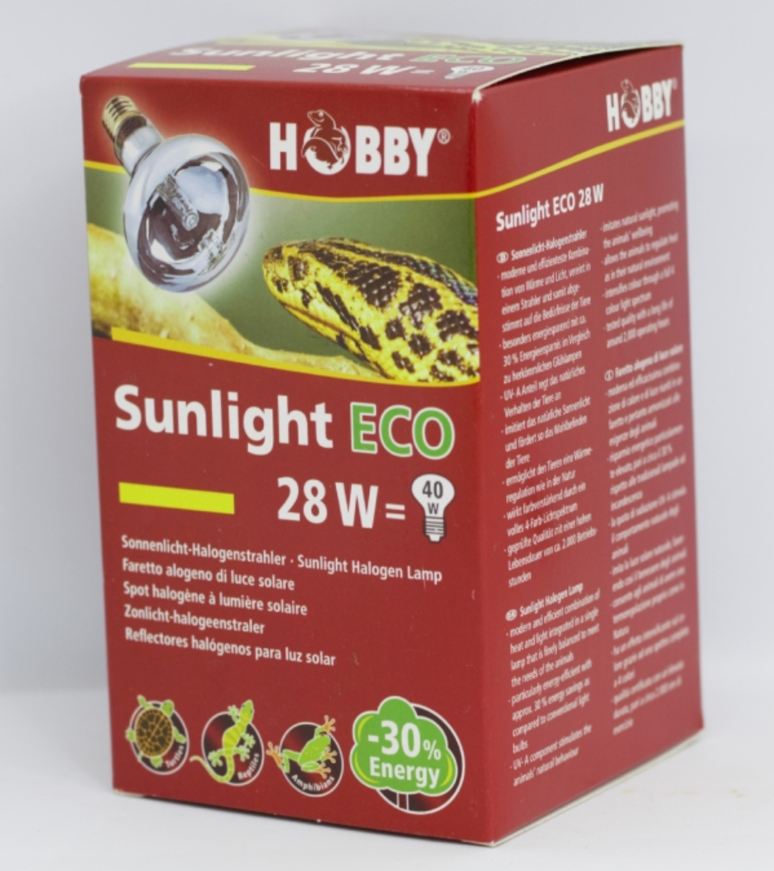 HOBBY Sunlight Eco 28w ֻ| נורת שיזוף ייחודית וחסכונית לזוחלים