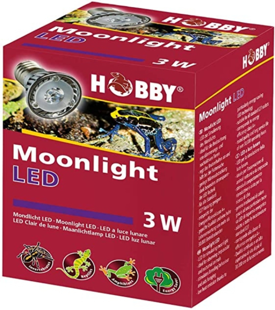 HOBBY Moonlight led -3w | נורת אור ירח לטרריום