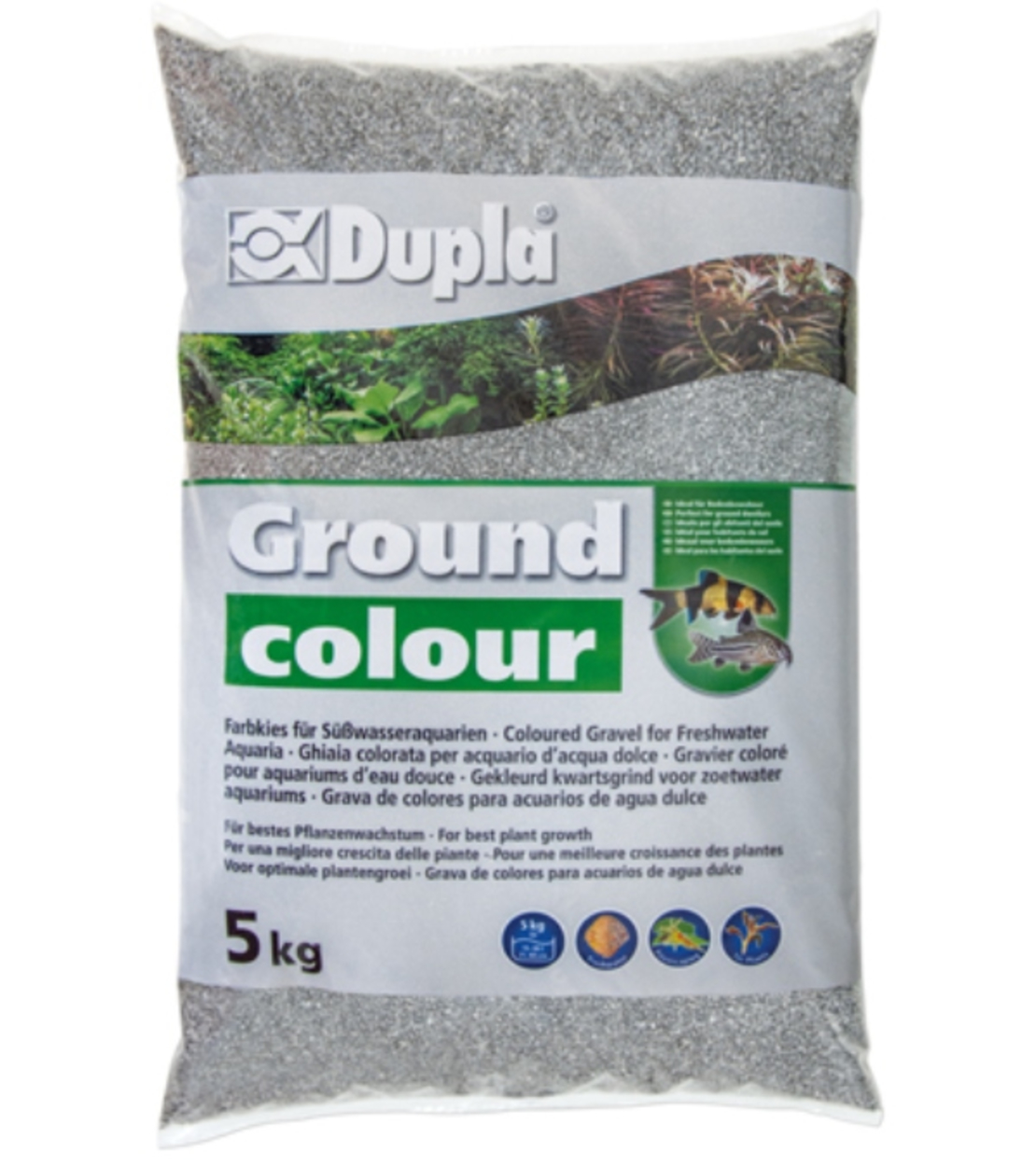 Dupla Ground colour Mountain Grey 5kg | חצץ בצבע אפור הררי בהיר
