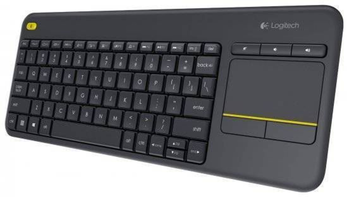 מקלדת אלחוטית Logitech Touch K400 Plus Retail בצבע שחור