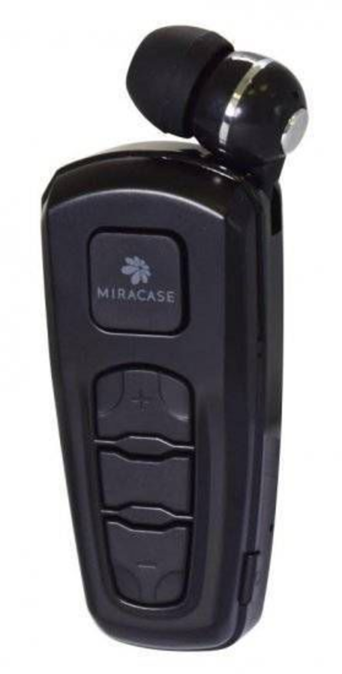 דיבורית Bluetooth עם כבל נמתח Miracase MBTH10 בצבע שחור