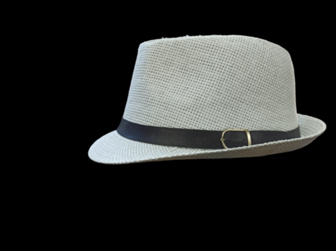 כובע מגבעת קש אורירי פדורה סרט קישוט חגורה בשלושה צבעים לבחירה
