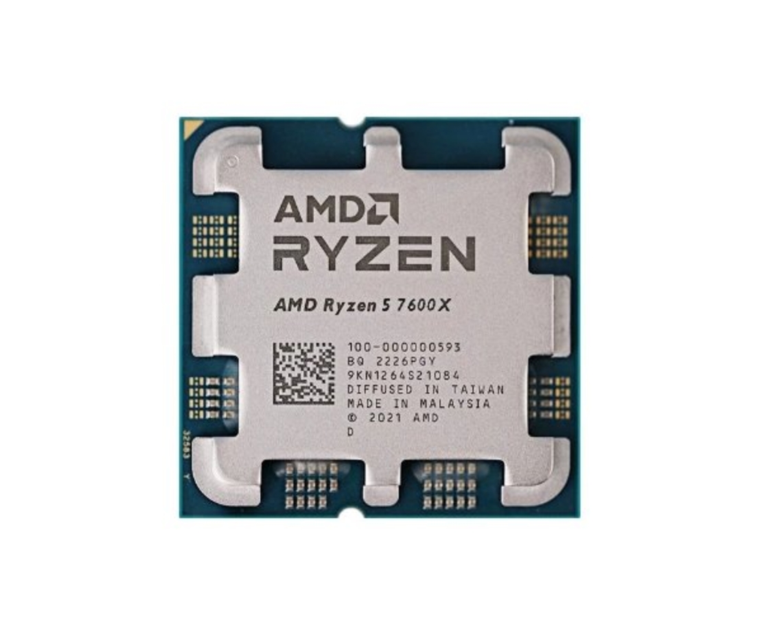 מעבד AMD R5 7600X ZEN4 AM5 6 Crs 12 Trd up to 5.3Ghz Radeon GPU