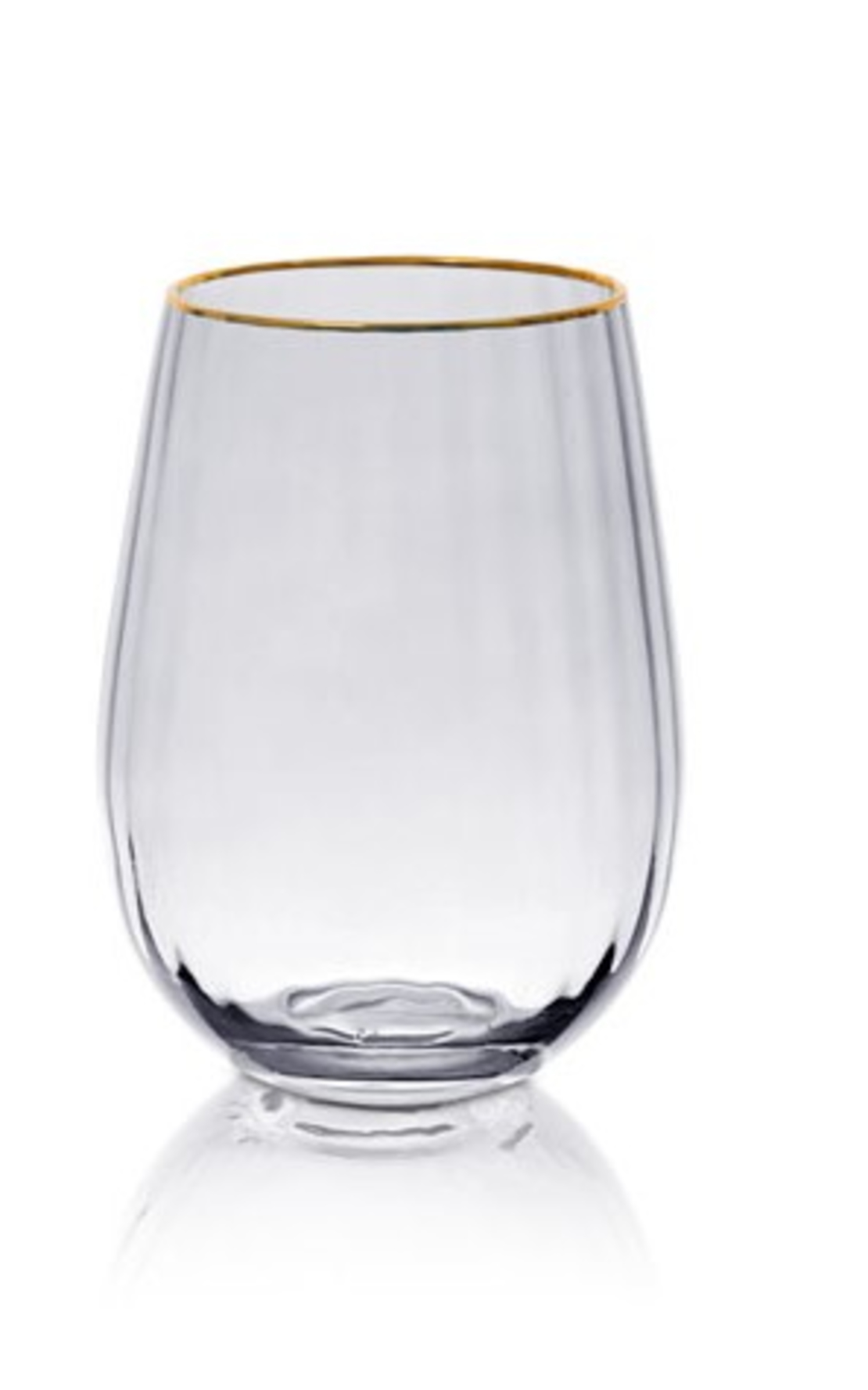 סט 6 כוסות וויסקי זכוכית שקופה פס זהב