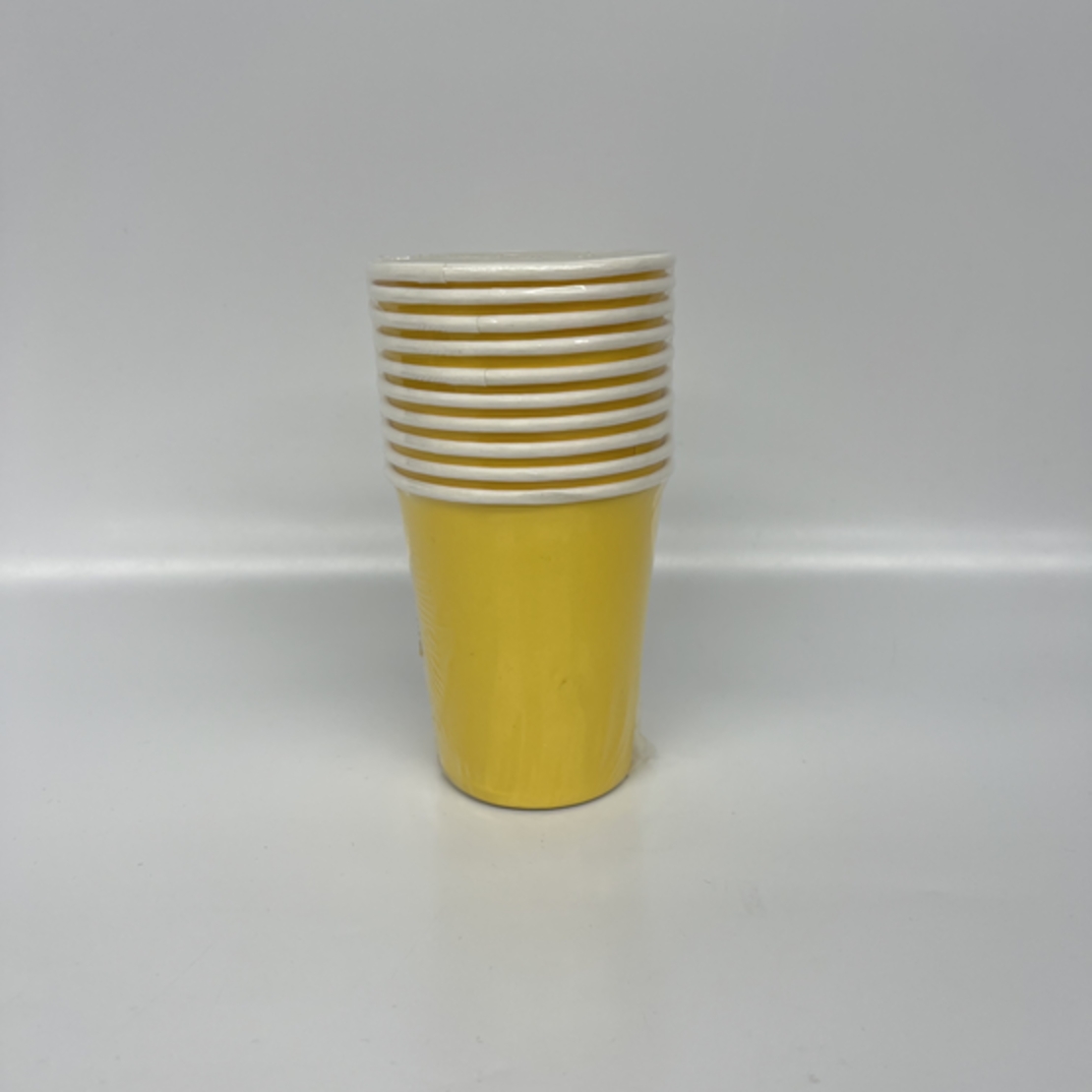 כוס נייר 9 אוז (10יח') צהוב