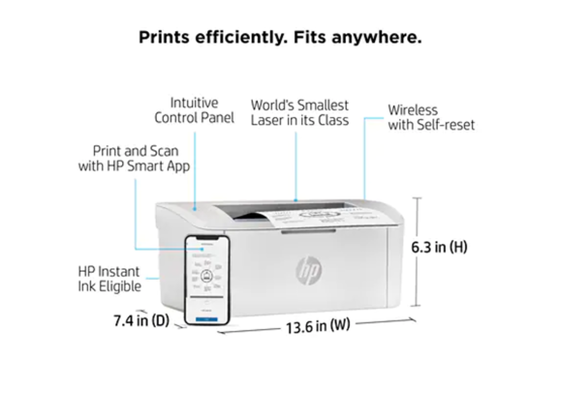 HP LaserJet M110w Wireless Printer