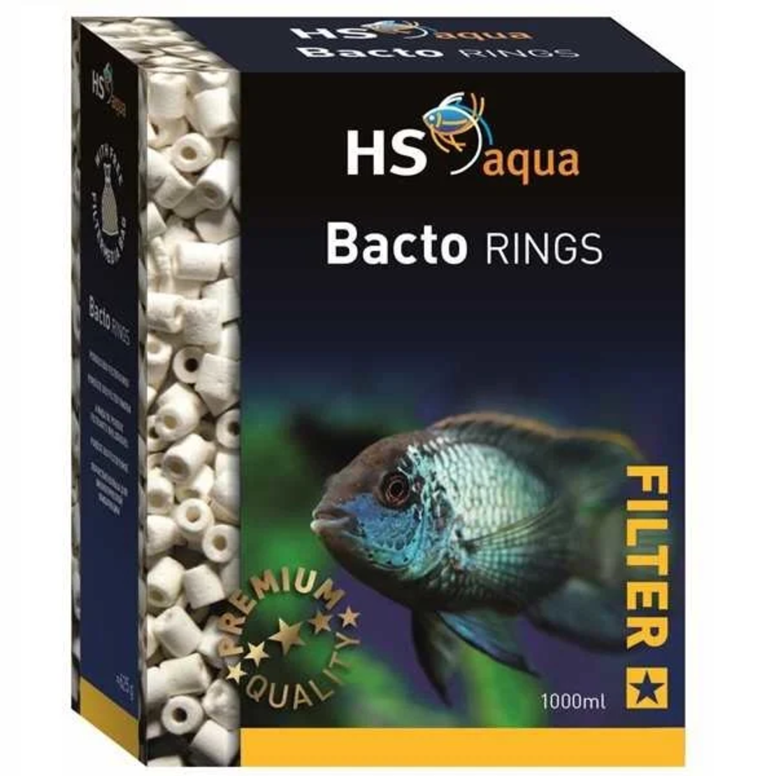 HS Bacto-Rings 2L |  מדיה ביולוגית בקטו רינגס 2 ליטר
