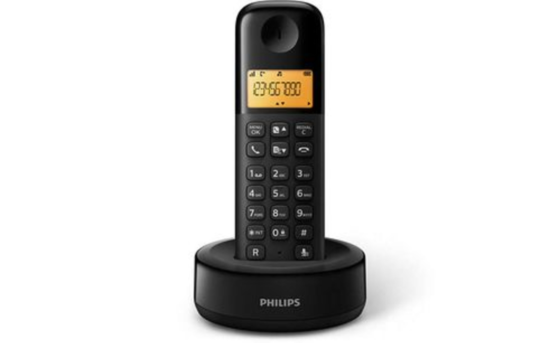 טלפון אלחוטי 2 שלוחות Philips Dectphone D1602B/01