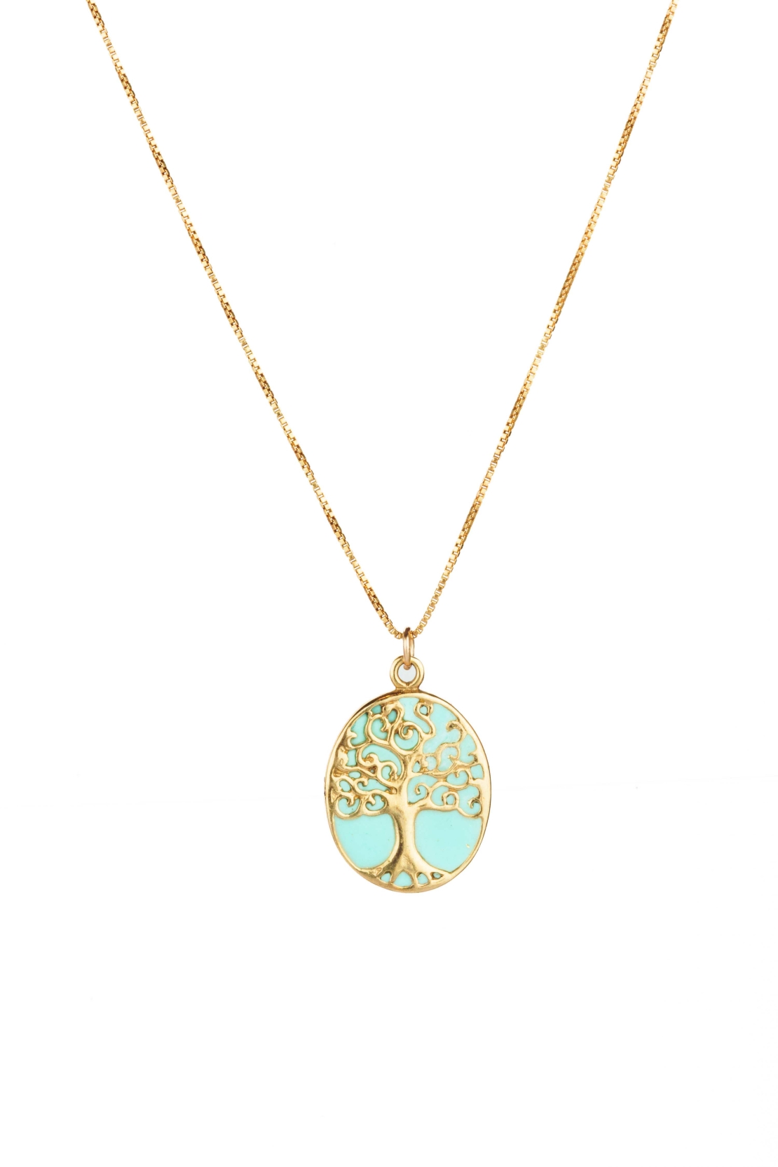 Gold Olive Tree Necklace