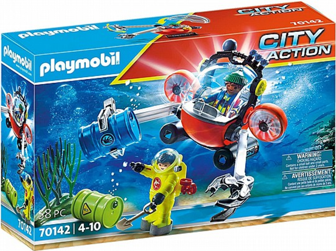 פליימוביל 70142 - פעילי סביבה עם צוללת רובוטית