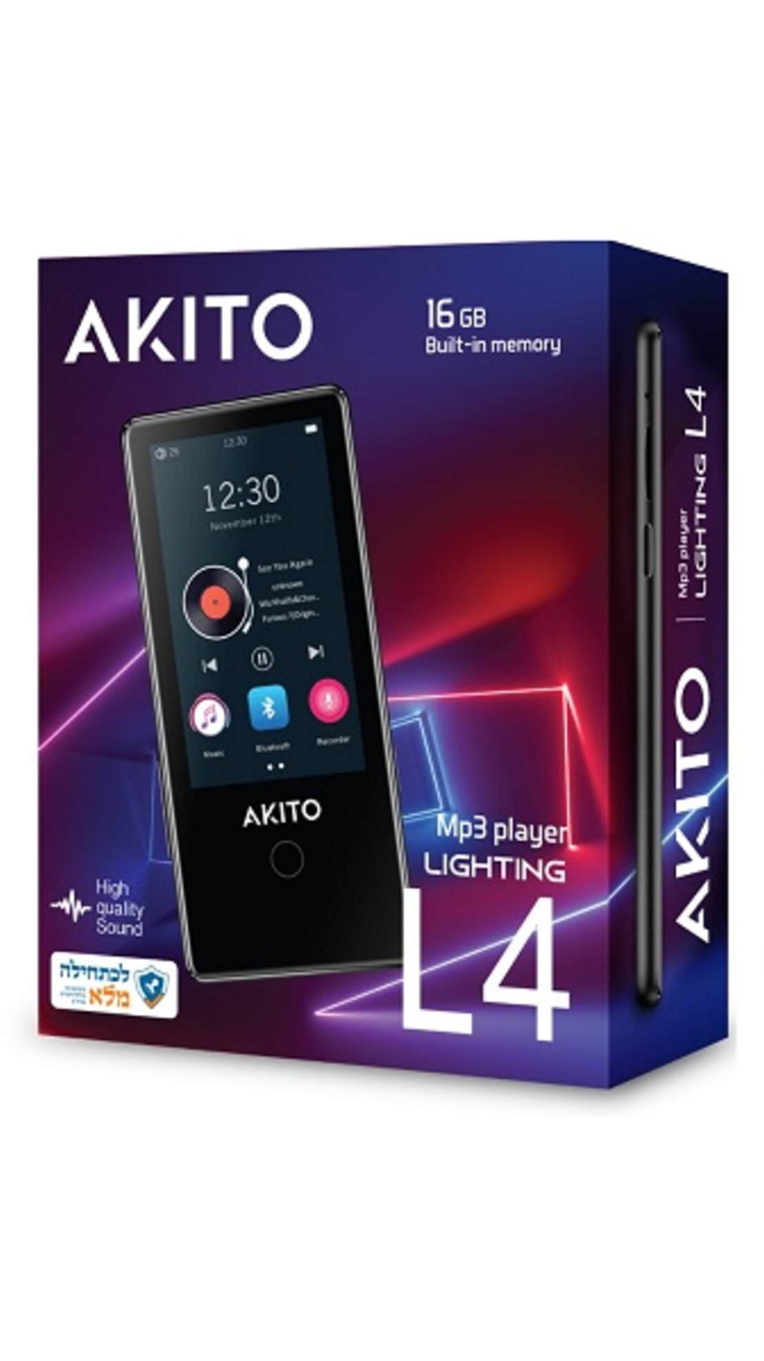 נגן MP3 אקיטו AKITO L4 | 16 GB L4