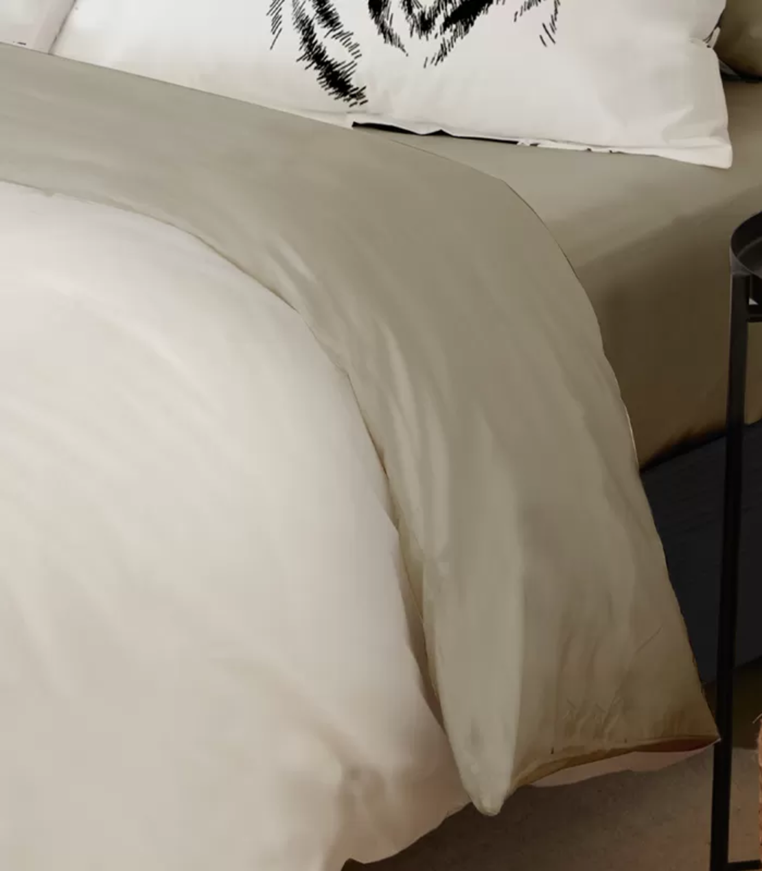 סט מצעים למיטה זוגית 100% כותנה פרקל דגם ליאו