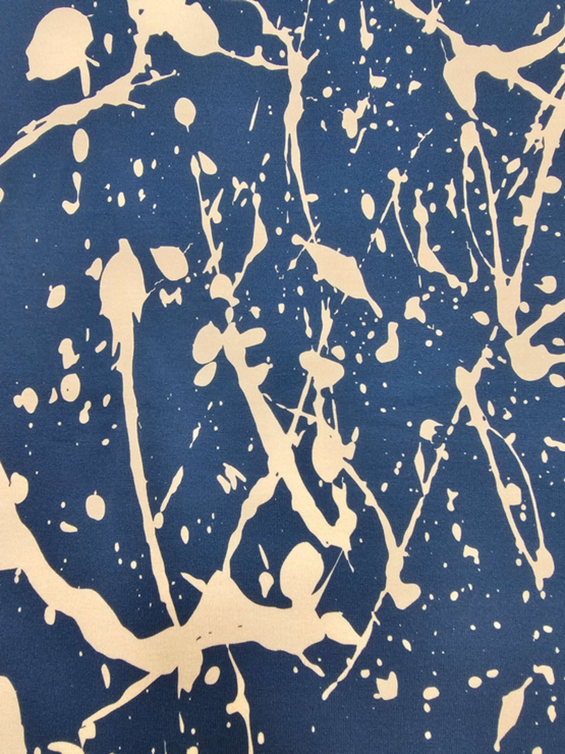 פרנץ טרי מריחות צבע על רקע כחול