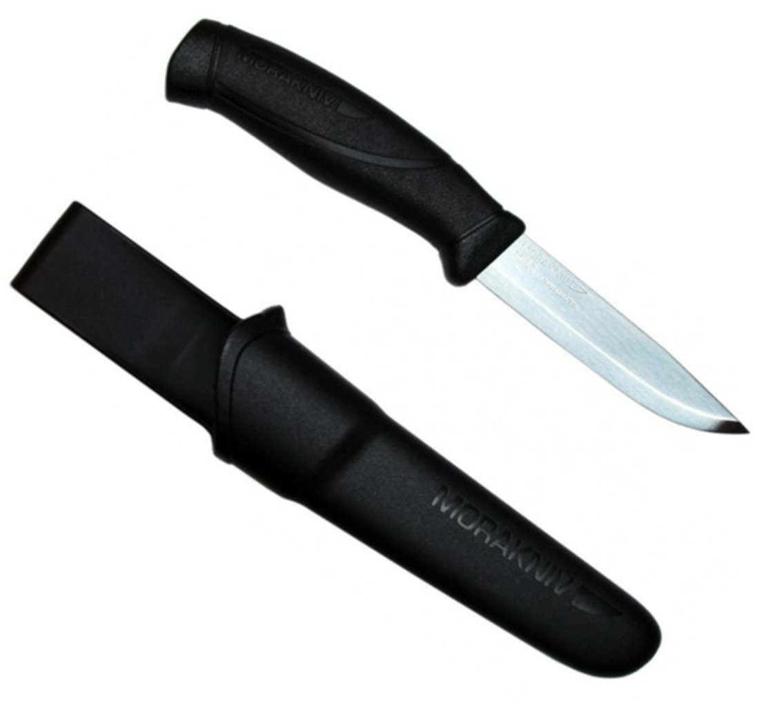 סכין מורה קומפניון אלחלד משודרגת, שחור - Morakniv Companion HD