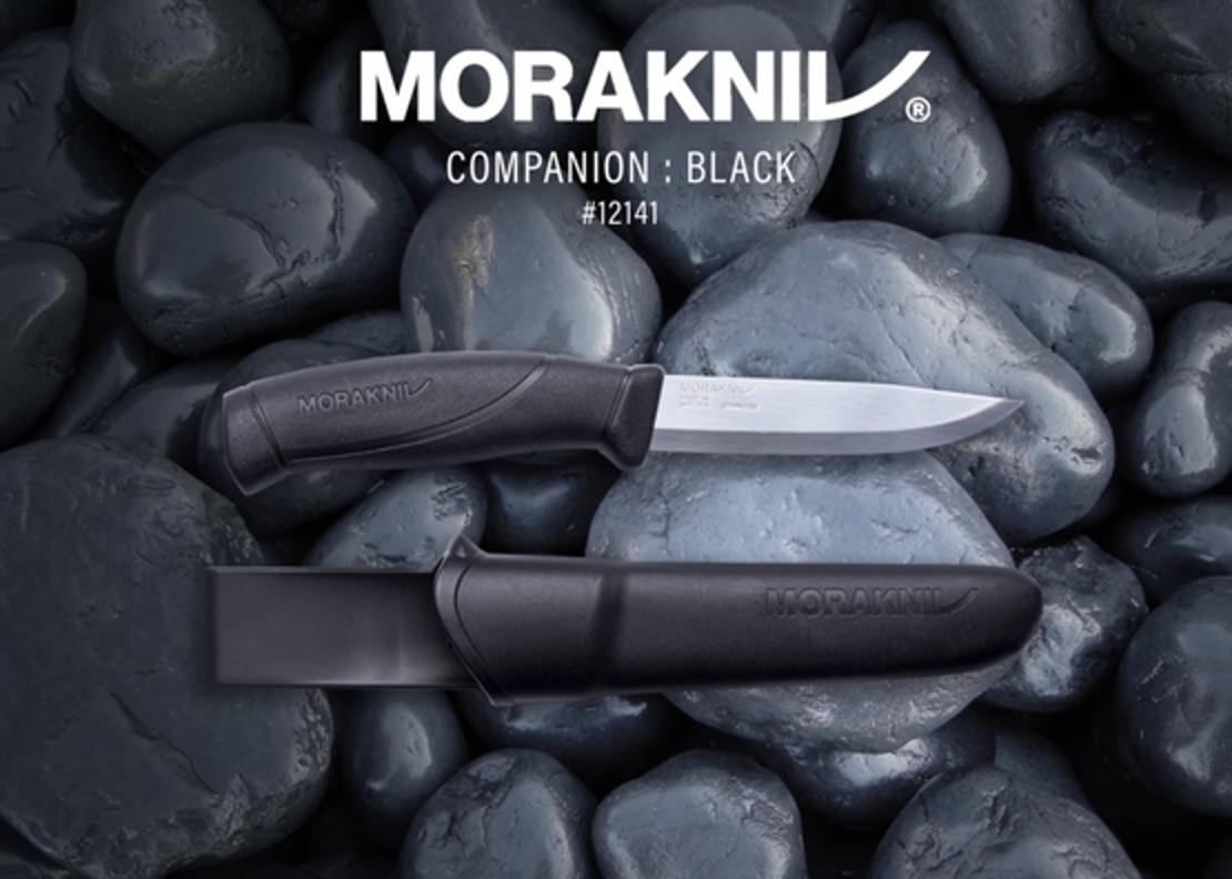 סכין מורה-קניב קומפניון אלחלד, שחור - Morakniv Companion
