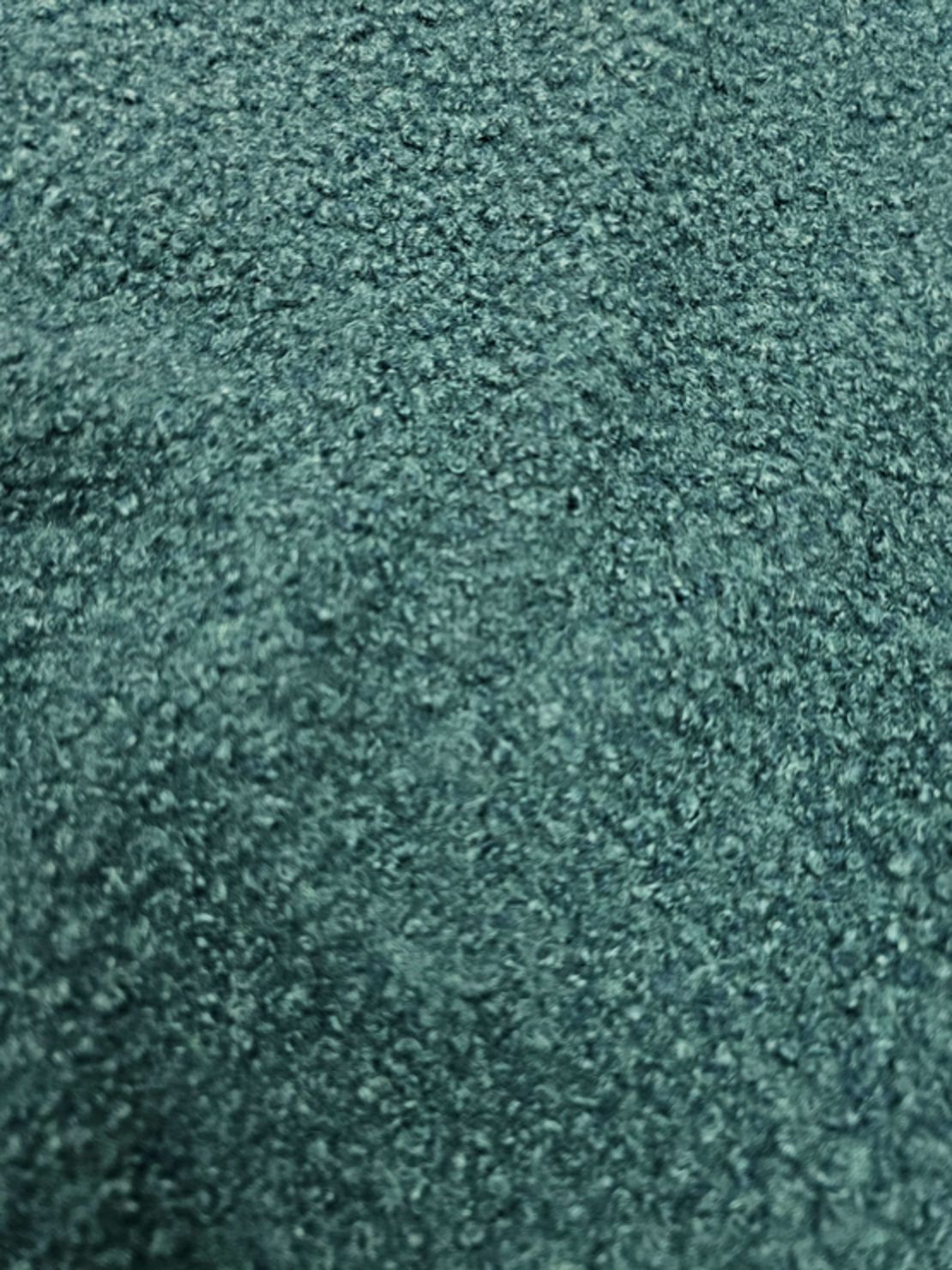 אריג בוקלה צבע פטרול דגם טדי