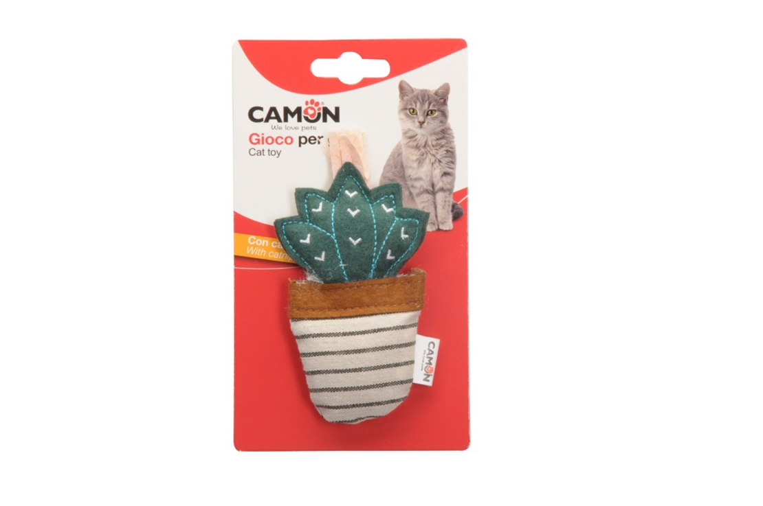 צעצוע עם קטניפ לחתול בצורת קקטוס