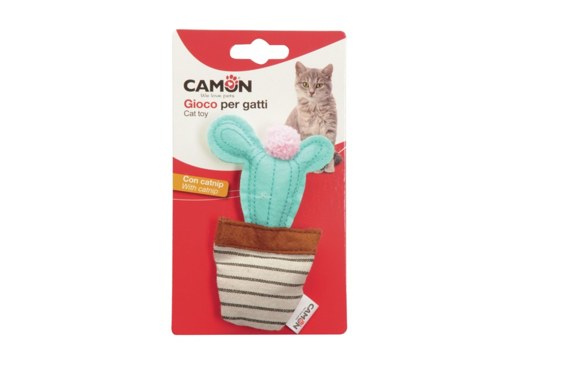 צעצוע עם קטניפ לחתול בצורת קקטוס