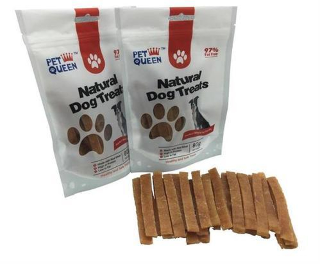 חטיף רצועות עוף לכלב, פט קווין | natural dog treats