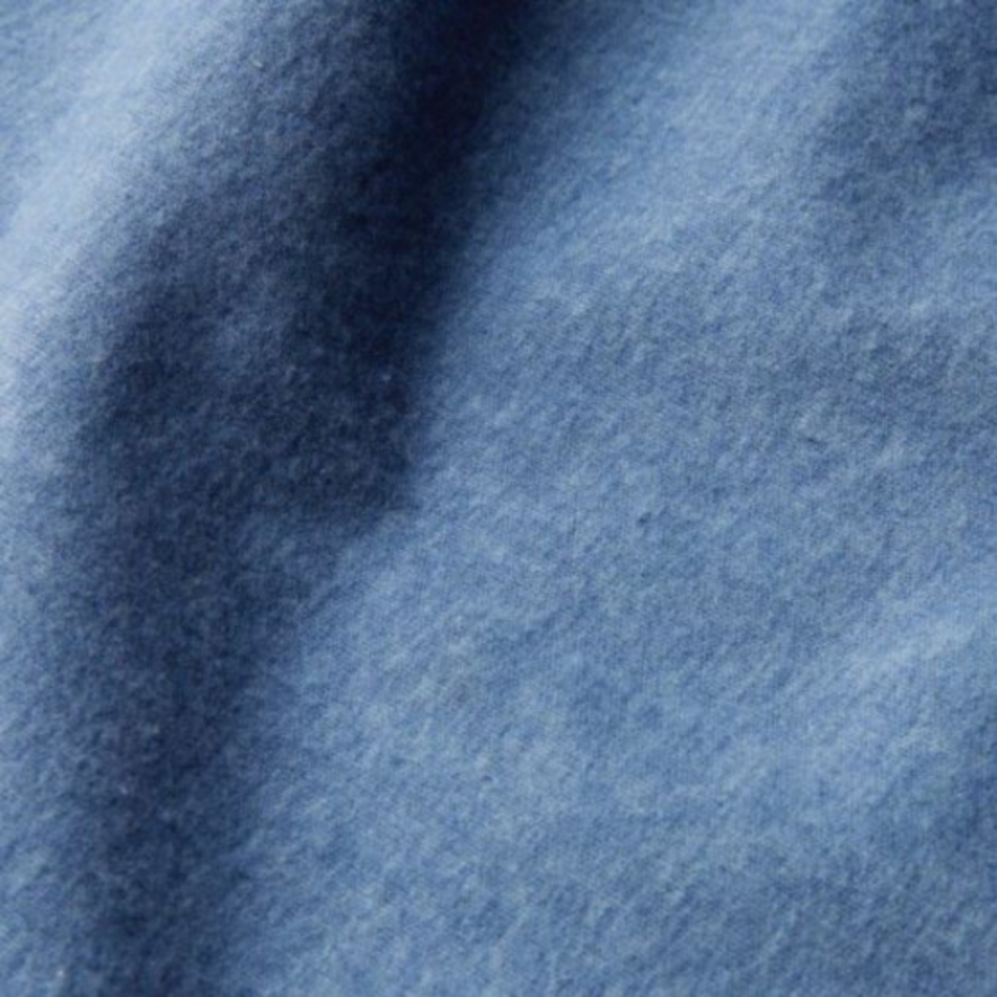 סט מצעים 100% כותנה פלנל למיטה זוגית רחבה מלאנג’ כחול 180/200