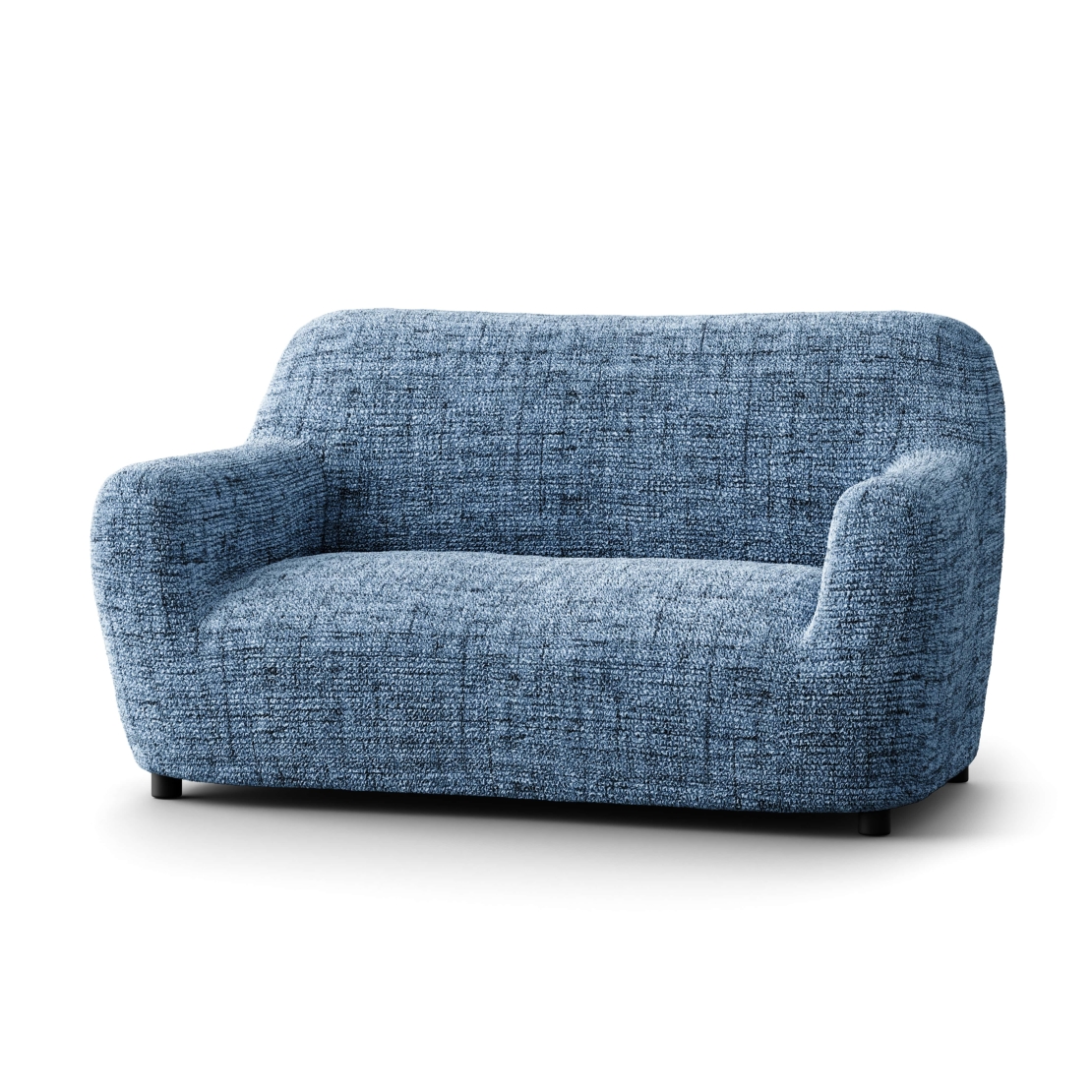 כיסוי לספה לשניים ושלושה מושבים בצבע כחול דגם ויטוריה