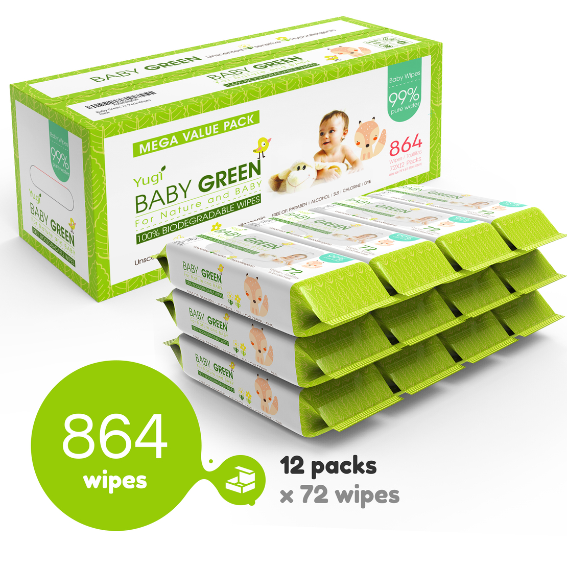 100 biodegradable baby wipes discount