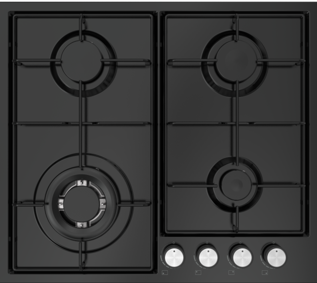 LVH6109B-NT LAVAMAT gas stove top black finish