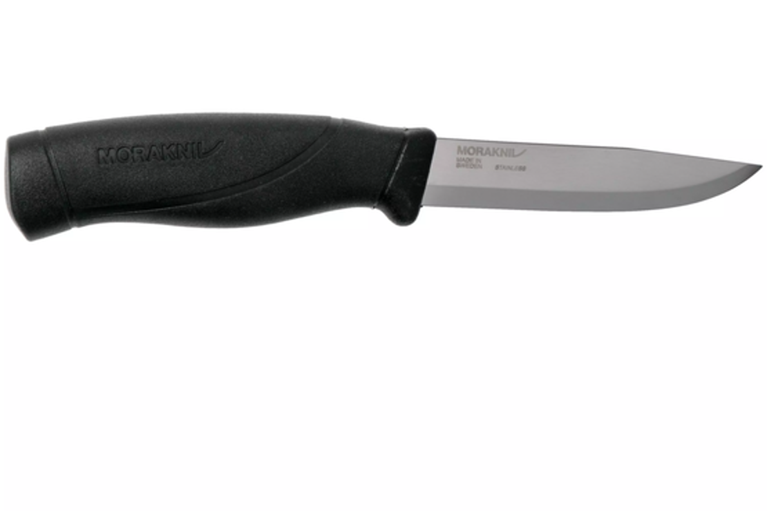 סכין מורה קומפניון אלחלד משודרגת, שחור - Morakniv Companion HD