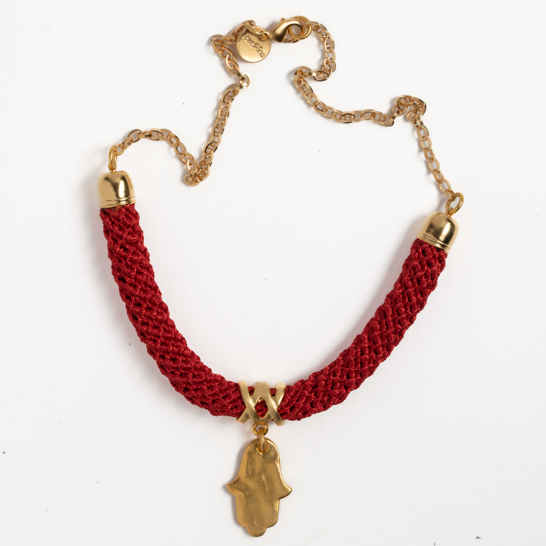 Hamsa necklace Red