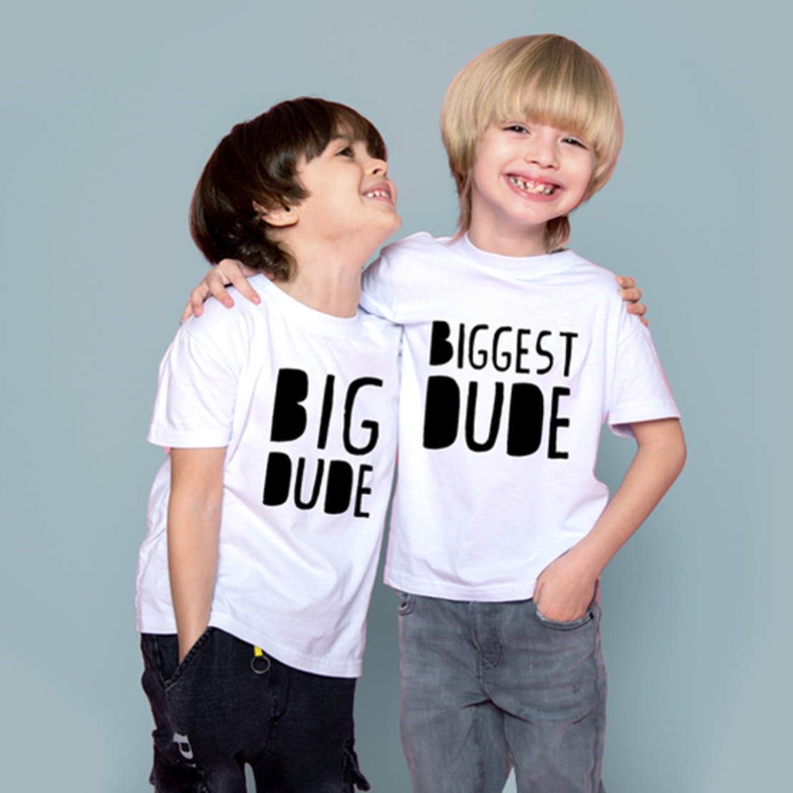 צמד חולצות אח גדול / אח קטן -DUDE