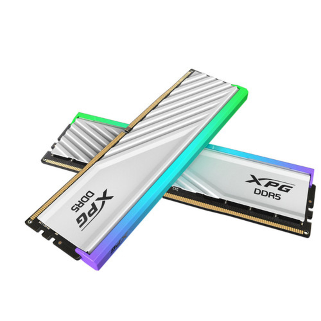 זכרון למחשב ADATA XPG Lancer Blade Customizable RGB DDR5 U-DIMM 16GB 6000 White AX5U6000C3016G-SLABRWH