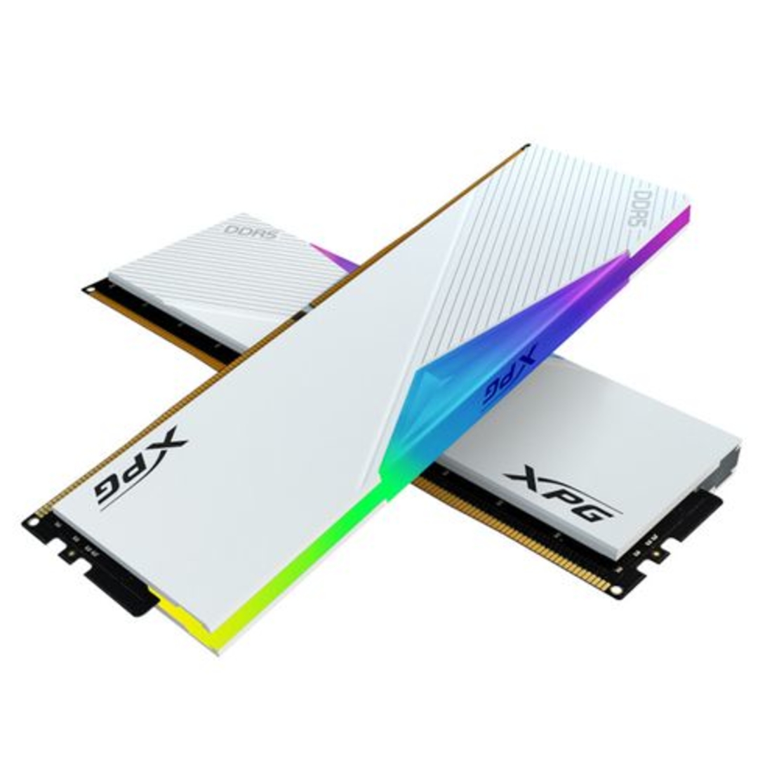 זכרון למחשב ADATA XPG Lancer Customizable RGB DDR5 U-DIMM 32GB 6000MHz White AX5U6000C3032G-CLARWH