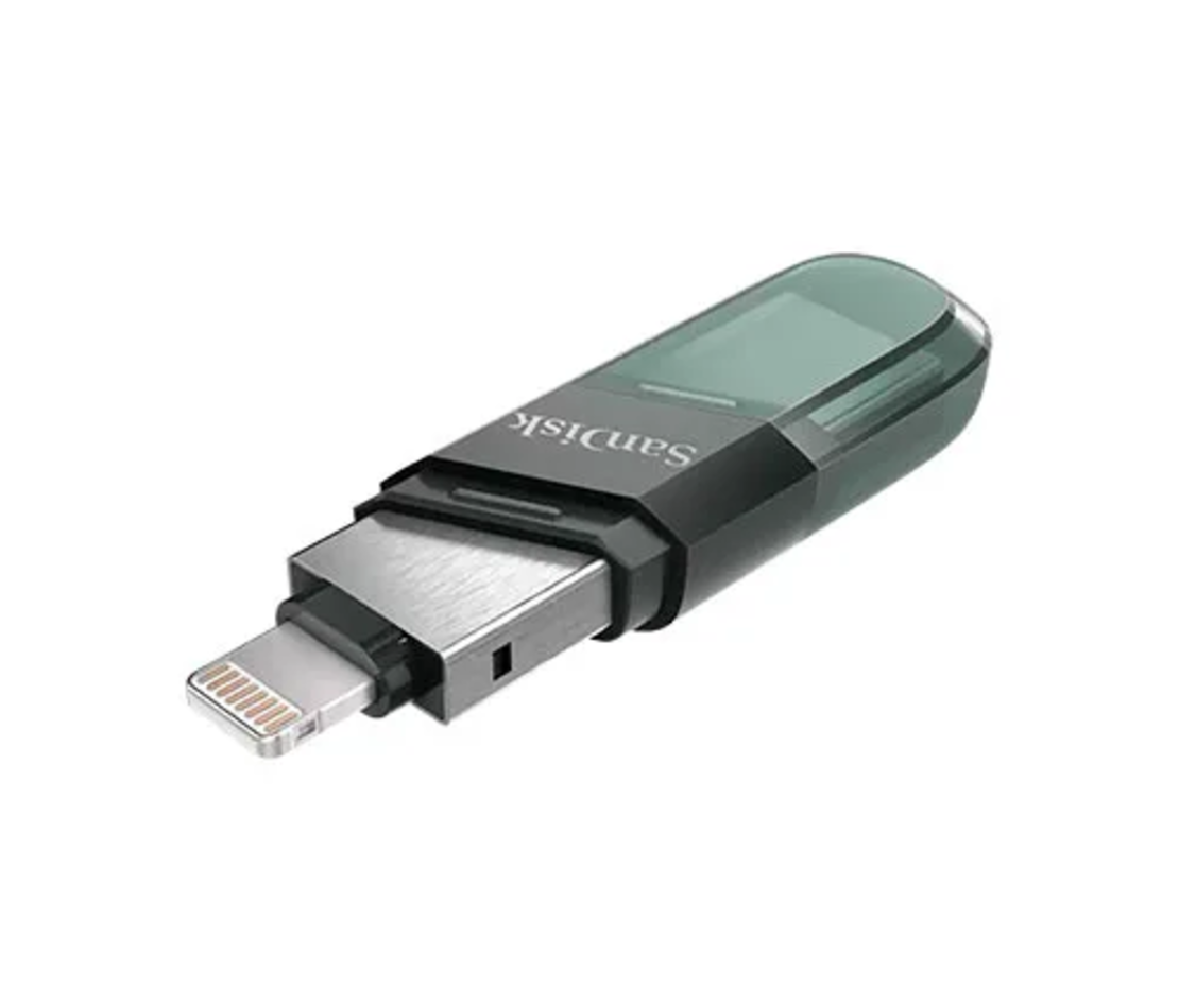 זיכרון נייד למכשירי אפל SanDisk iXpand Flash Drive Flip SDIX90N-128G USB 3.1
