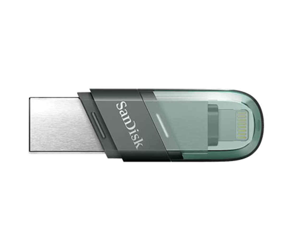 זיכרון נייד למכשירי אפל SanDisk iXpand Flash Drive Flip SDIX90N-128G USB 3.1