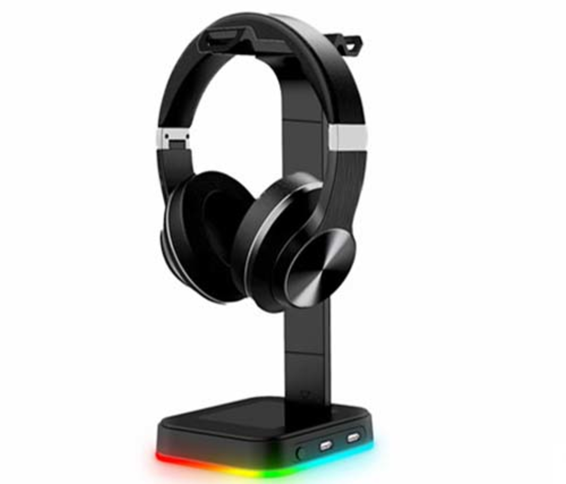 מעמד לאוזניות G-TIGER Gaming Headset Stand RGB
